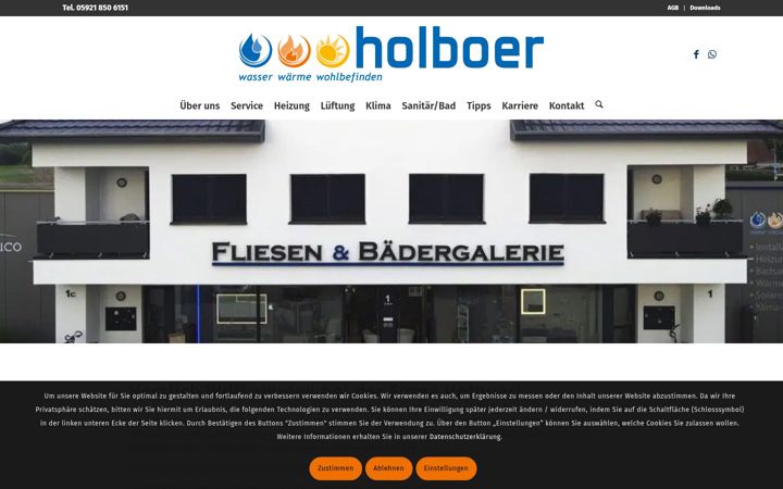 Screenshot of holboer.de