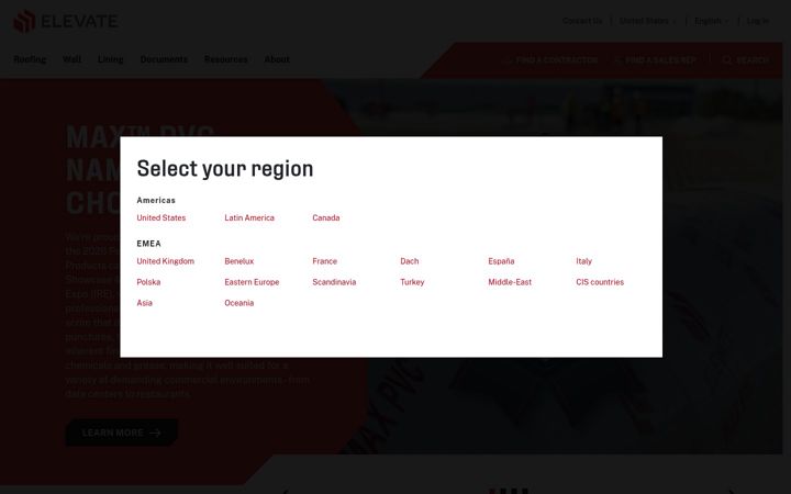 Screenshot of holcimelevate.com