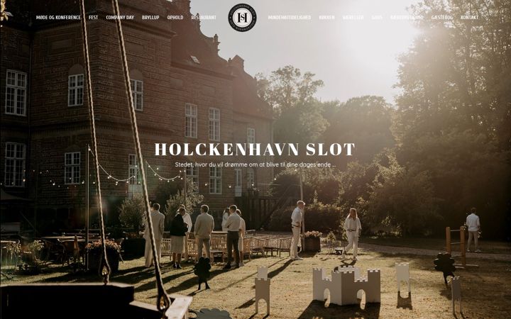 Screenshot of holckenhavnslot.com