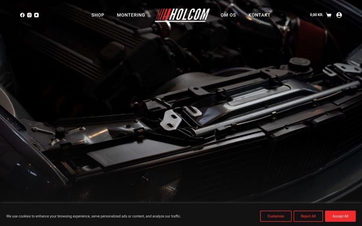Screenshot of holcom.dk
