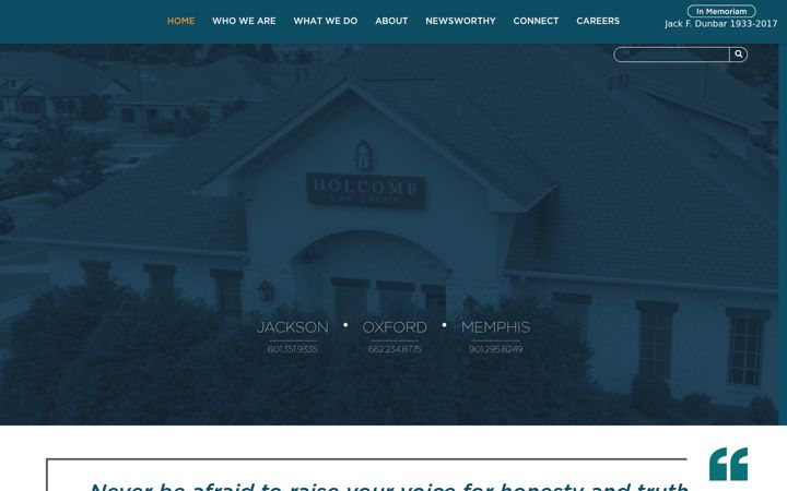 Screenshot of holcombgroup.com