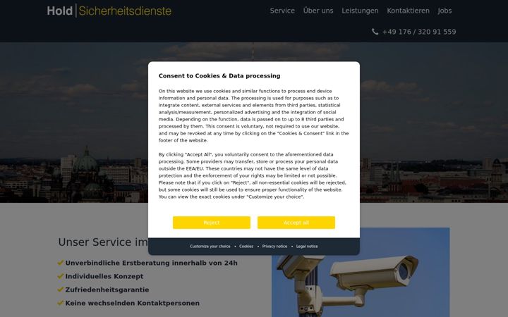 Screenshot of hold-sicherheitsdienste.de