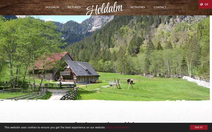 Screenshot of holdalm.at