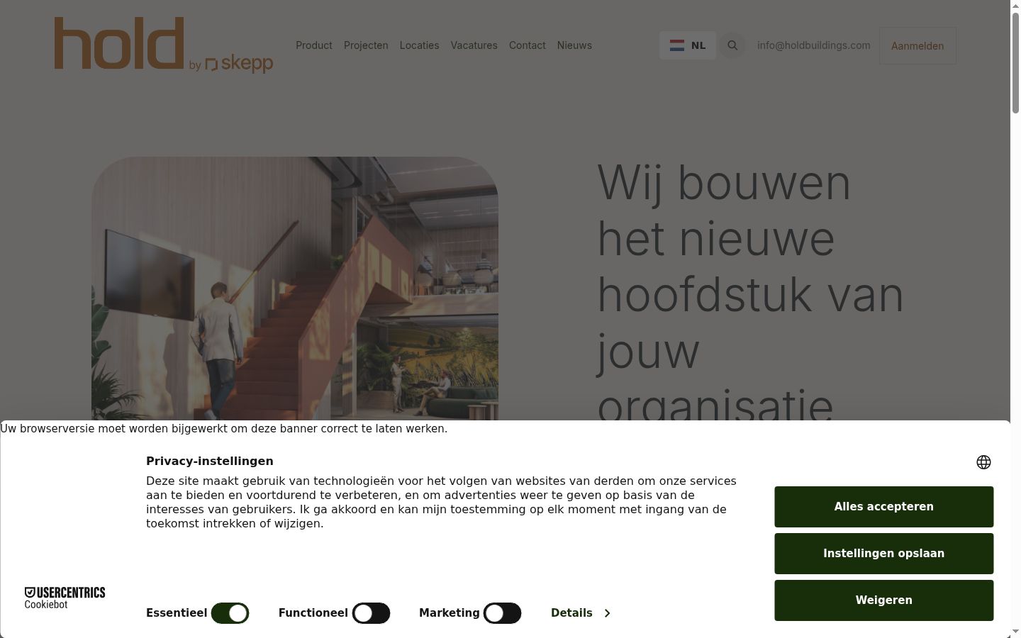 Screenshot tal-banner tal-kunsens muri qabel kwalunkwe interazzjoni