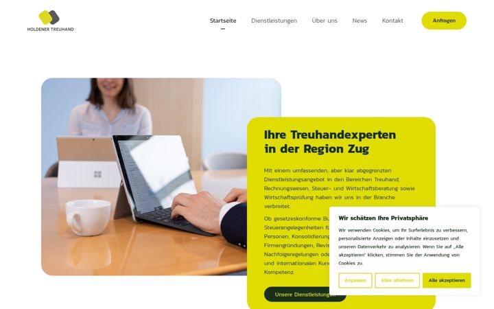 Screenshot of holdener-treuhand.ch