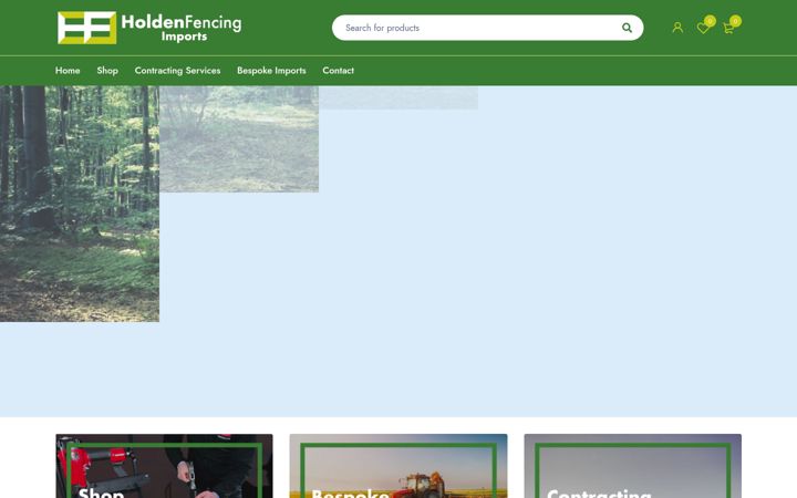Screenshot of holdenfencing.co.uk