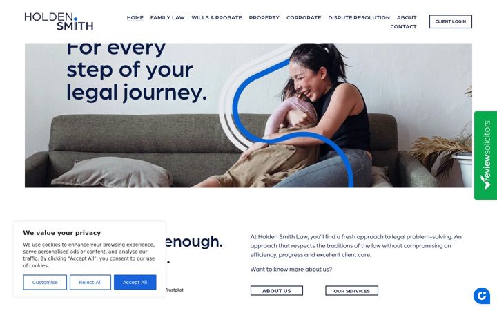 Screenshot of holdensmith.co.uk