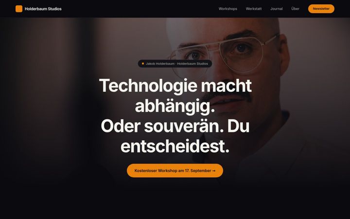 Screenshot of holderbaum.io