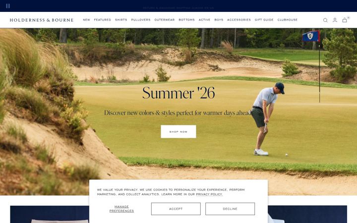 Screenshot of holdernessandbourne.com
