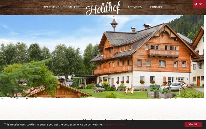 Screenshot of holdhof.at