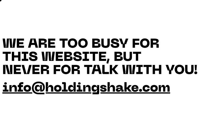 Screenshot of holdingshake.com