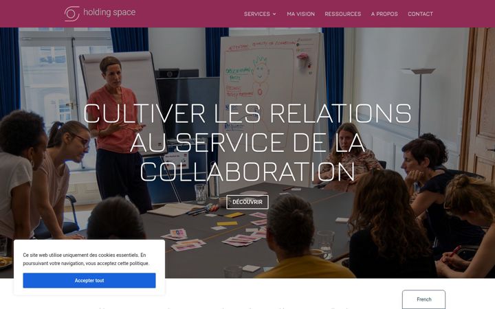 Screenshot of holdingspace.be