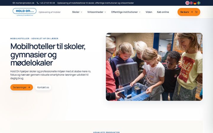 Screenshot of holdon.dk