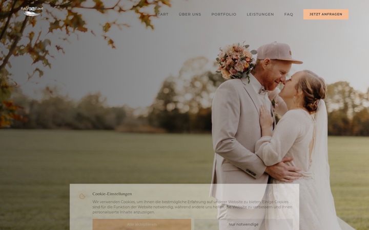 Screenshot of holdontime-wedding.de