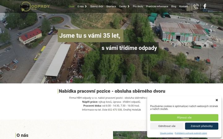Screenshot of holesak.cz