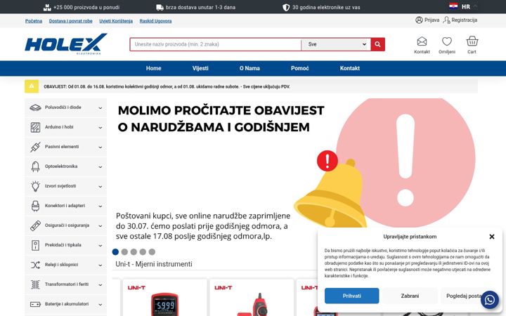 Screenshot of holex.hr