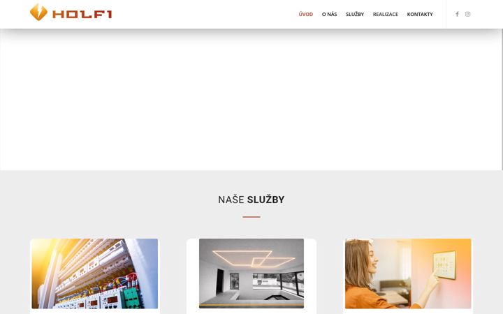 Screenshot of holfi.cz