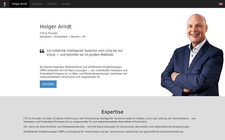 Screenshot of holger-arndt.de