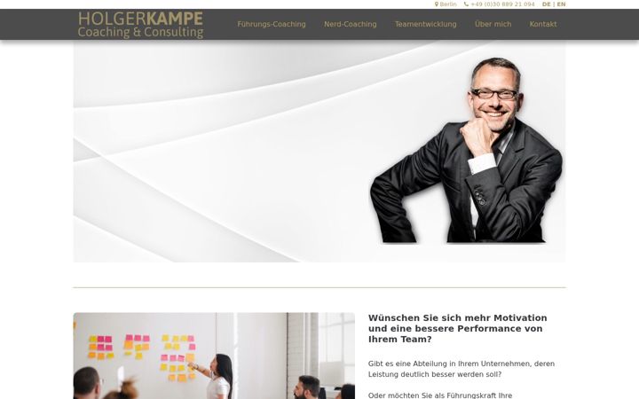 Screenshot of holger-kampe.de