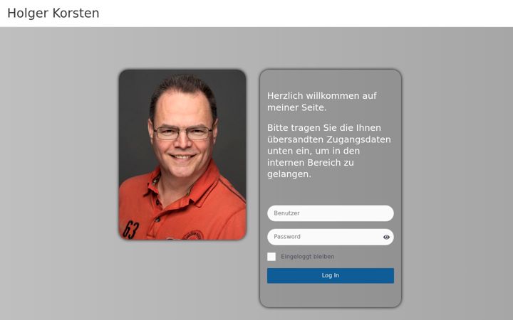 Screenshot of holger-korsten.de