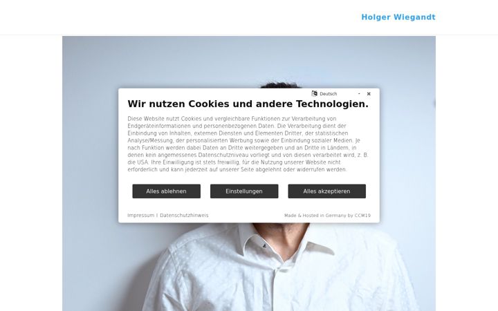 Screenshot of holger-wiegandt.de