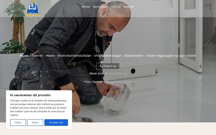 Screenshot of holgerbyg.dk