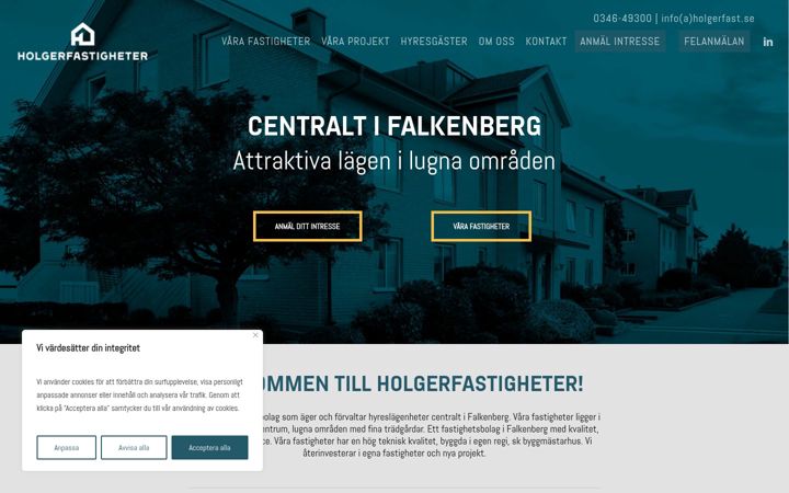 Screenshot of holgerfast.se