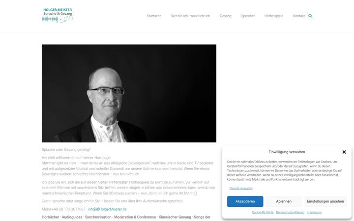 Screenshot of holgermeister.de