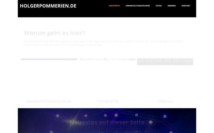 Screenshot of holgerpommerien.de