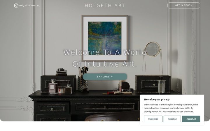 Screenshot of holgethart.co.uk