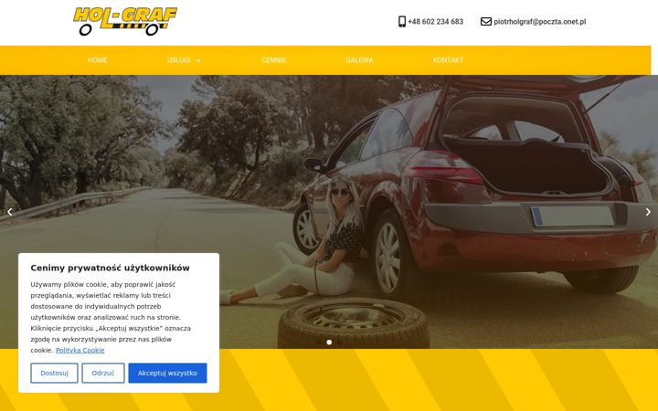 Screenshot of holgraf.eu