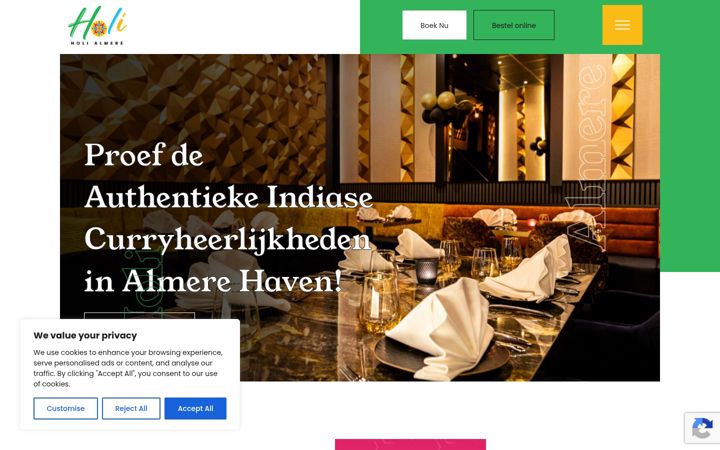 Screenshot of holialmere.nl