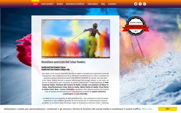 Screenshot of holicolorrun.it