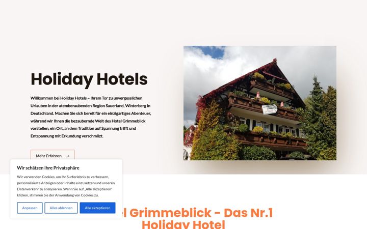 Screenshot of holiday-hotels.tv