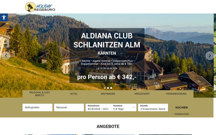 Screenshot of holiday-mengen.de