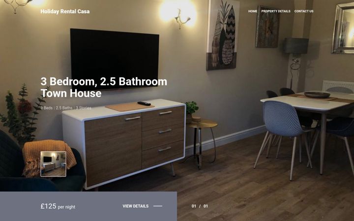 Screenshot of holiday-rental-casa.co.uk
