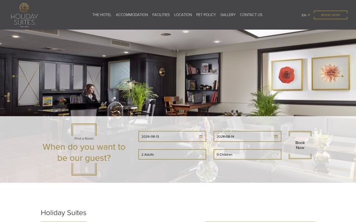 Screenshot of holiday-suites.com