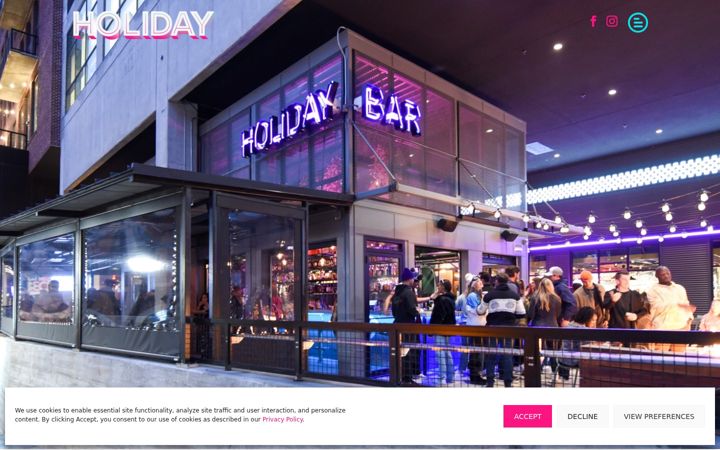 Screenshot of holidaybaratl.com