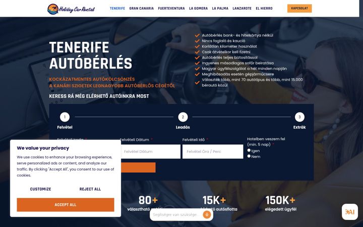 Screenshot of holidaycarrental.eu