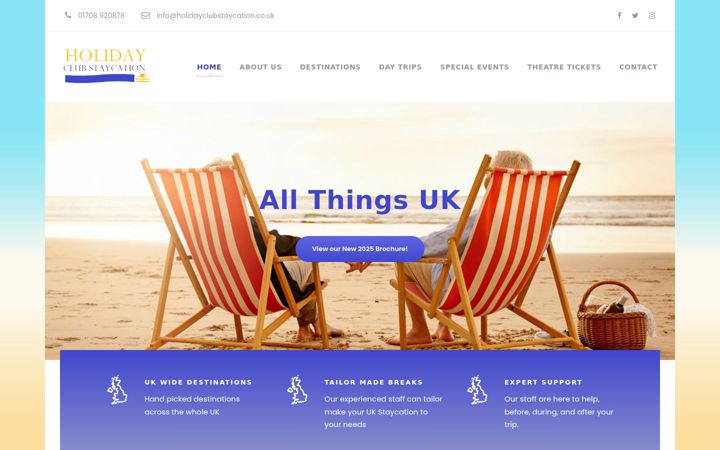 Screenshot of holidayclubstaycation.co.uk
