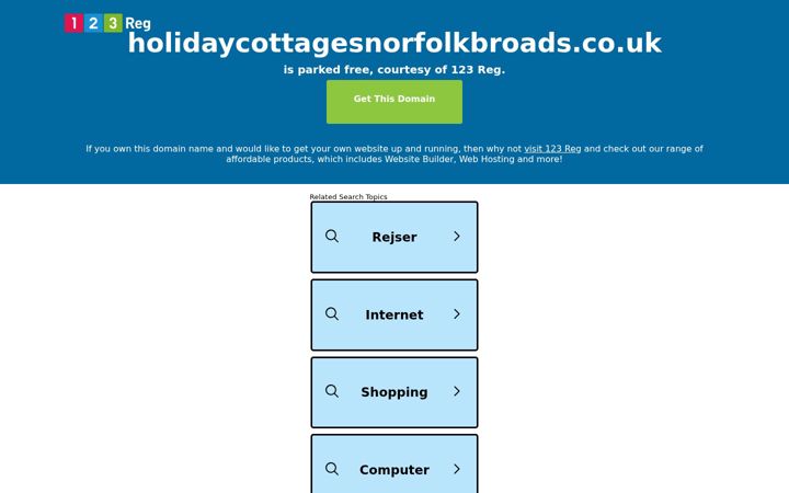 Screenshot of holidaycottagesnorfolkbroads.co.uk