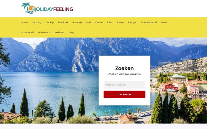 Screenshot of holidayfeeling.nl