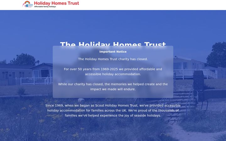 Screenshot of holidayhomestrust.info