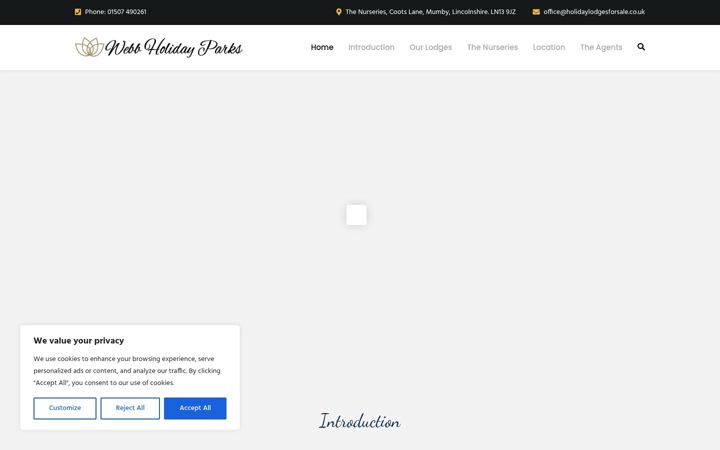Screenshot of holidaylodgesforsale.co.uk