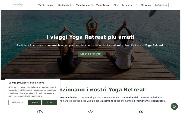 Screenshot of holidayoga.it