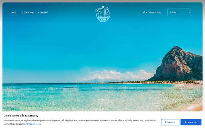 Screenshot of holidaypalermo.com