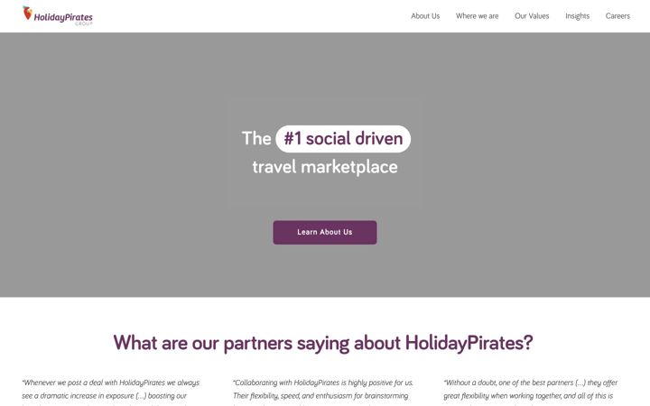 Screenshot of holidaypirates.group