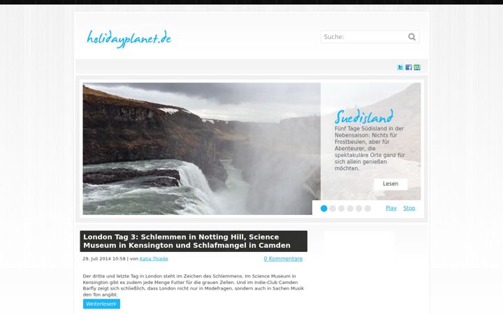 Screenshot of holidayplanet.de