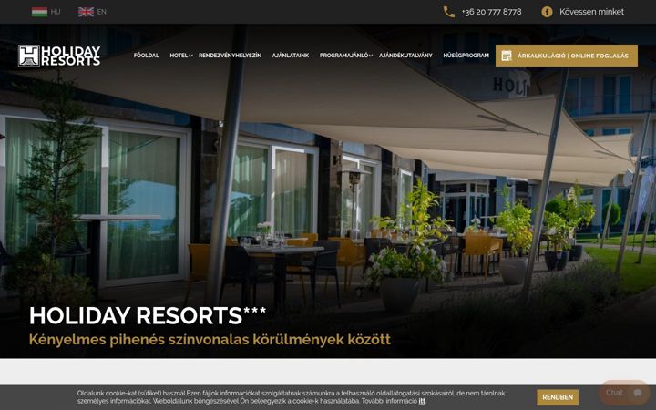 Screenshot of holidayresorts.hu