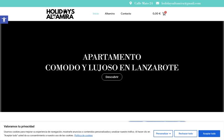 Screenshot of holidaysaltamira.com